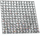 Diamond Mirror 0.8" x 0.8" Glass Grid Mosaic Wall Tile
